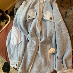 NWT blue free people Ruby jacket